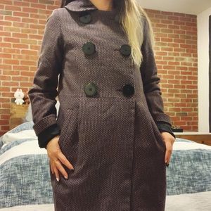 Brooklyn Industries Purple Coat w/ Big Buttons XS
